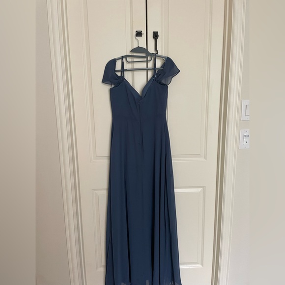 DEVIN CONVERTIBLE DRESS
SIZE M
CHIFFON SLATE BLUE - Picture 2 of 4